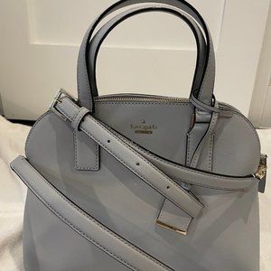 Kate Spade Cameron Street Lottie Women's Satchel Bag in Stony Blue/ Light Grey